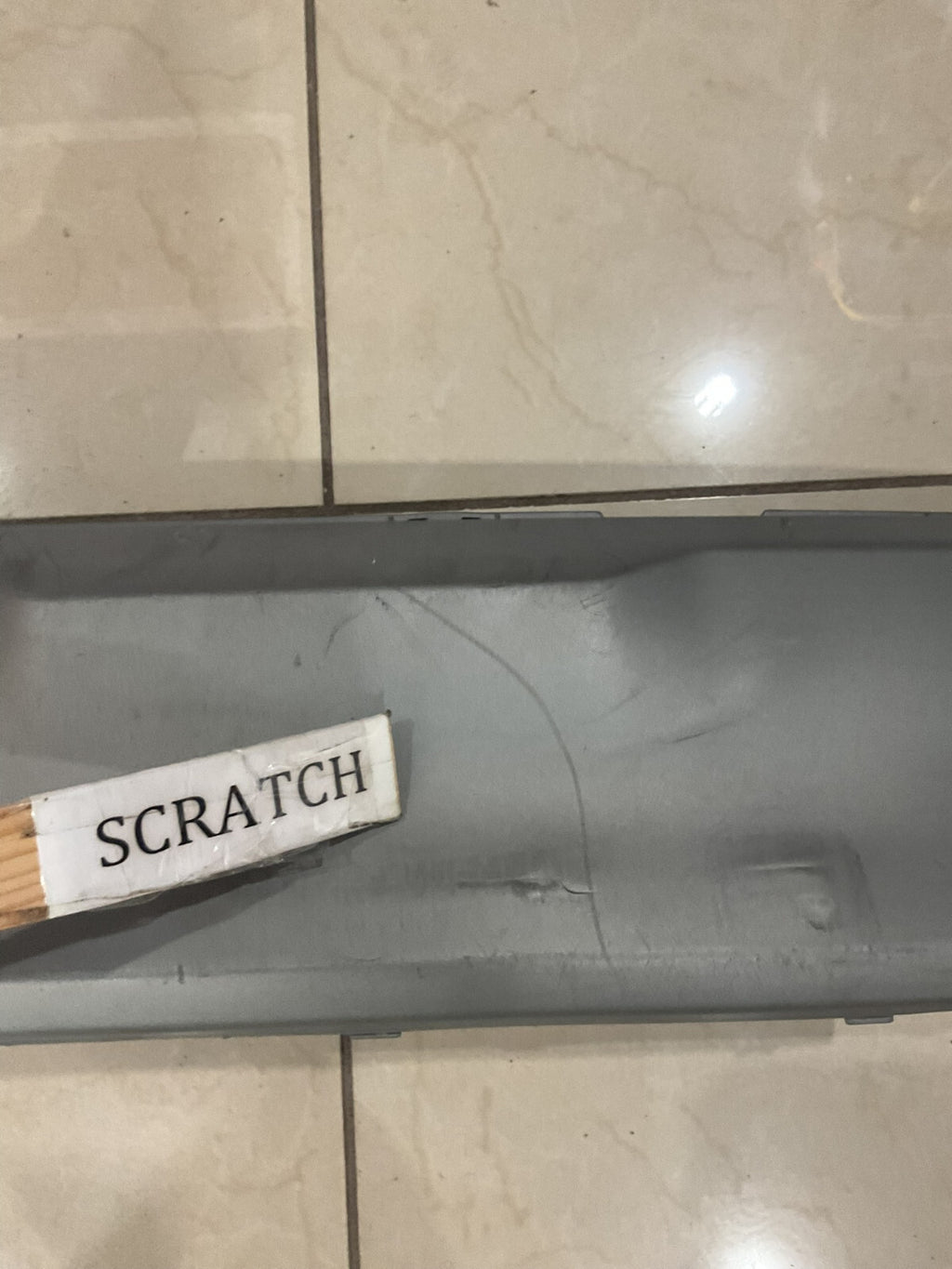 Rear Bumper Lower Skid Plate Grey 19-20 Hyundai Santa Fe Limited 86671+S2000 OEM