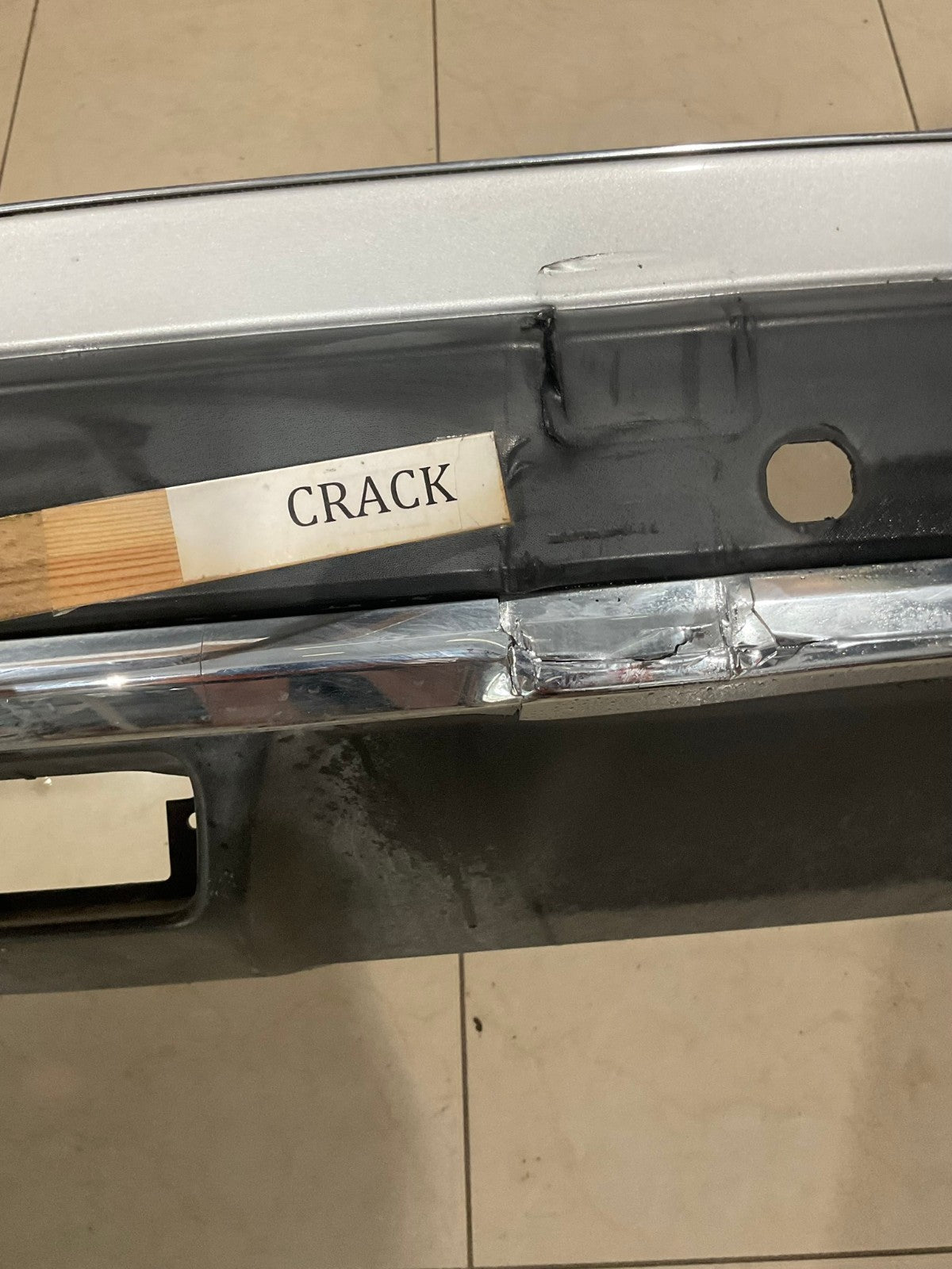 Rear Bumper Cover Silver 2017 20 19 Nissan Rogue 85022+6floh OEM
