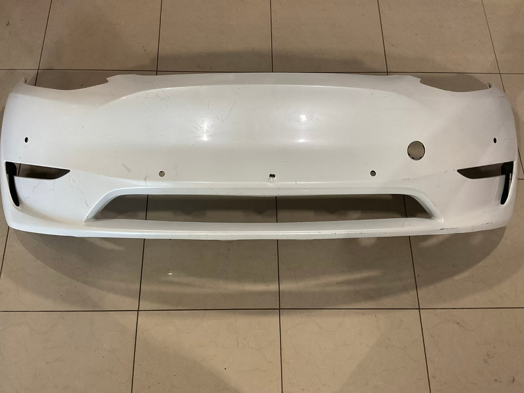 Front Bumper Cover White 2020-2023 Tesla Model Y MY CAPA
