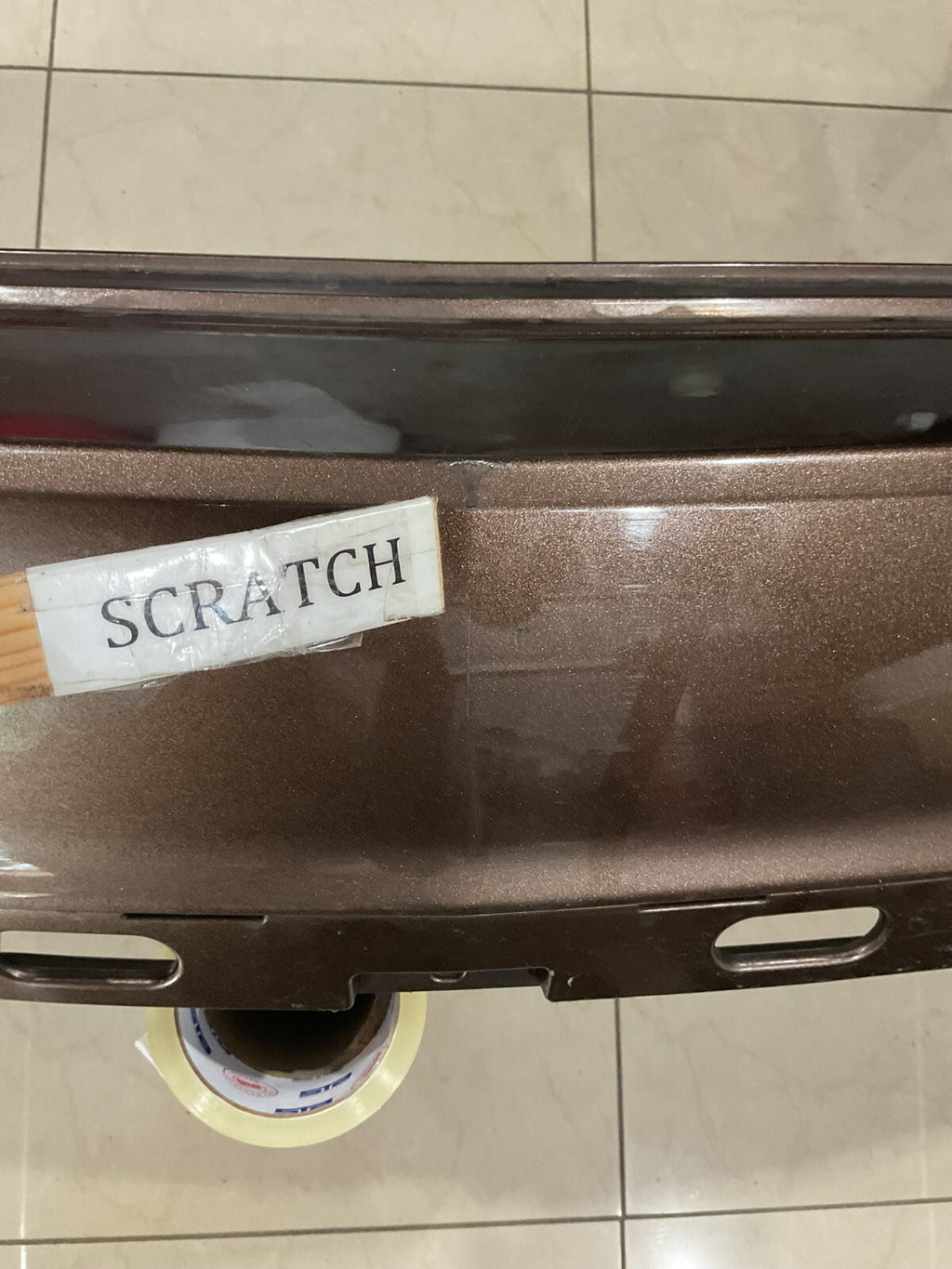 Rear Bumper Cover Brown Acura MDX 2017 2019 71501+TZ5+A000 OEM