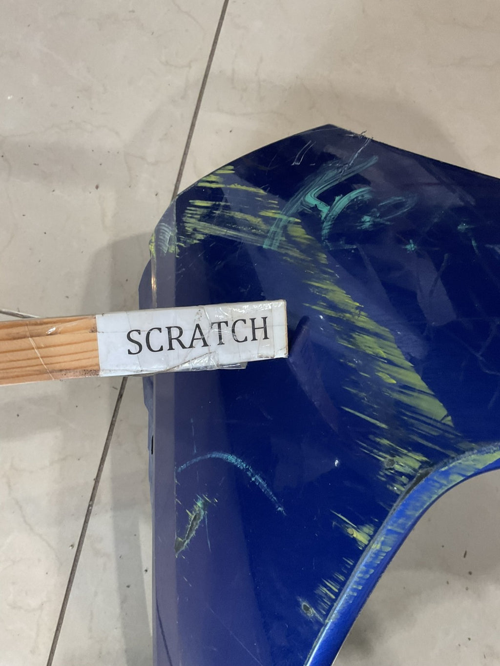 Front Bumper Cover Blue 2022 2023 Hyundai Tucson 86511+cw000 OEM