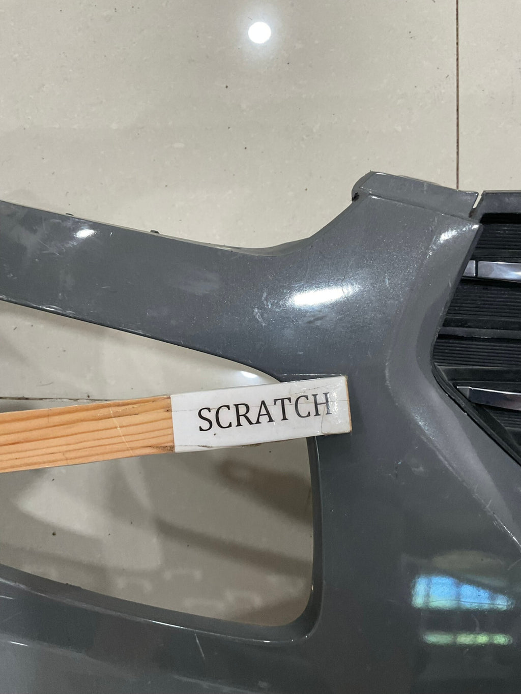 Front Upper Bumper Cover Grey 2020-2025 Hyundai Venue CAPA