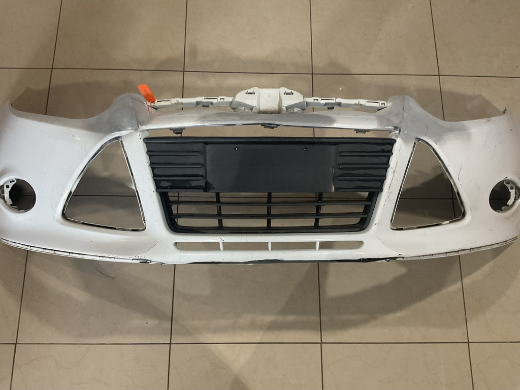 Front Bumper Cover White 2012-2014 Ford Focus bm51 17757 c OEM