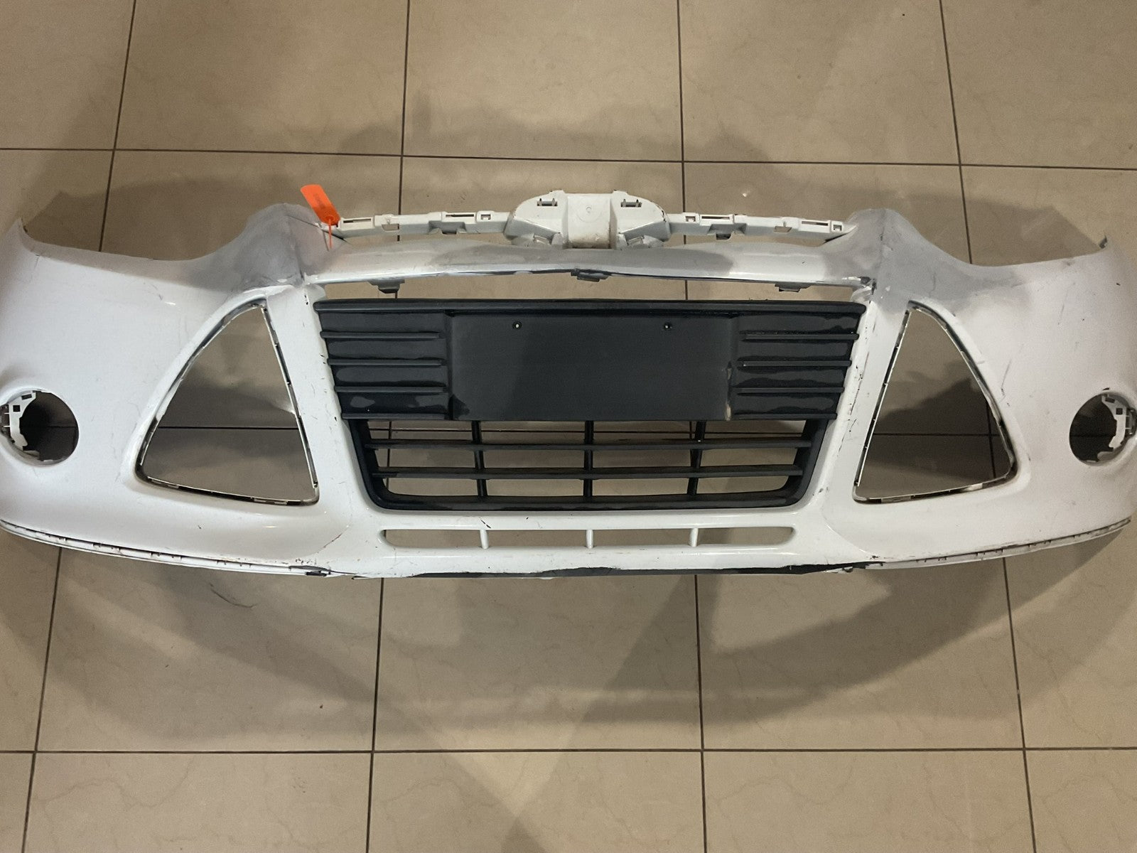 Front Bumper Cover White 2012-2014 Ford Focus bm51 17757 c OEM