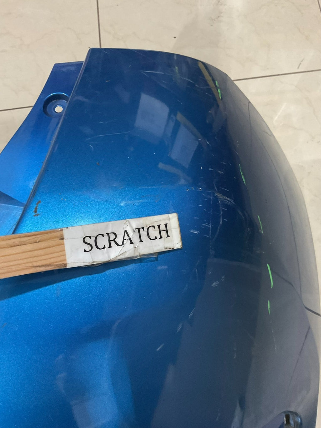 Rear Bumper Cover Blue Toyota Corolla iM Scion 2016 CAPA
