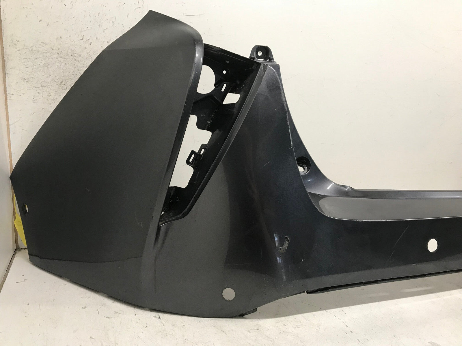 Rear Bumper Cover Gray Toyota Prius Two Three Four Eco 16-18 w/Sensor Holes OEM