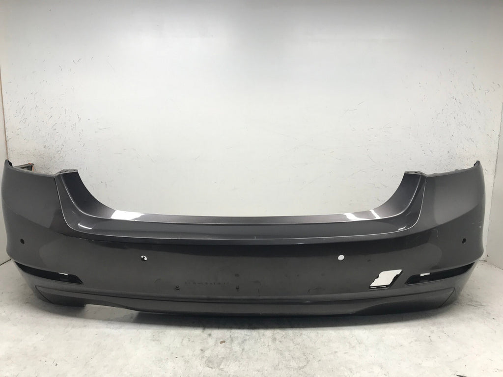 Rear Bumper Cover Gray 2012-2015 BMW 320i Sedan Standard Type w/Sensor Holes OEM