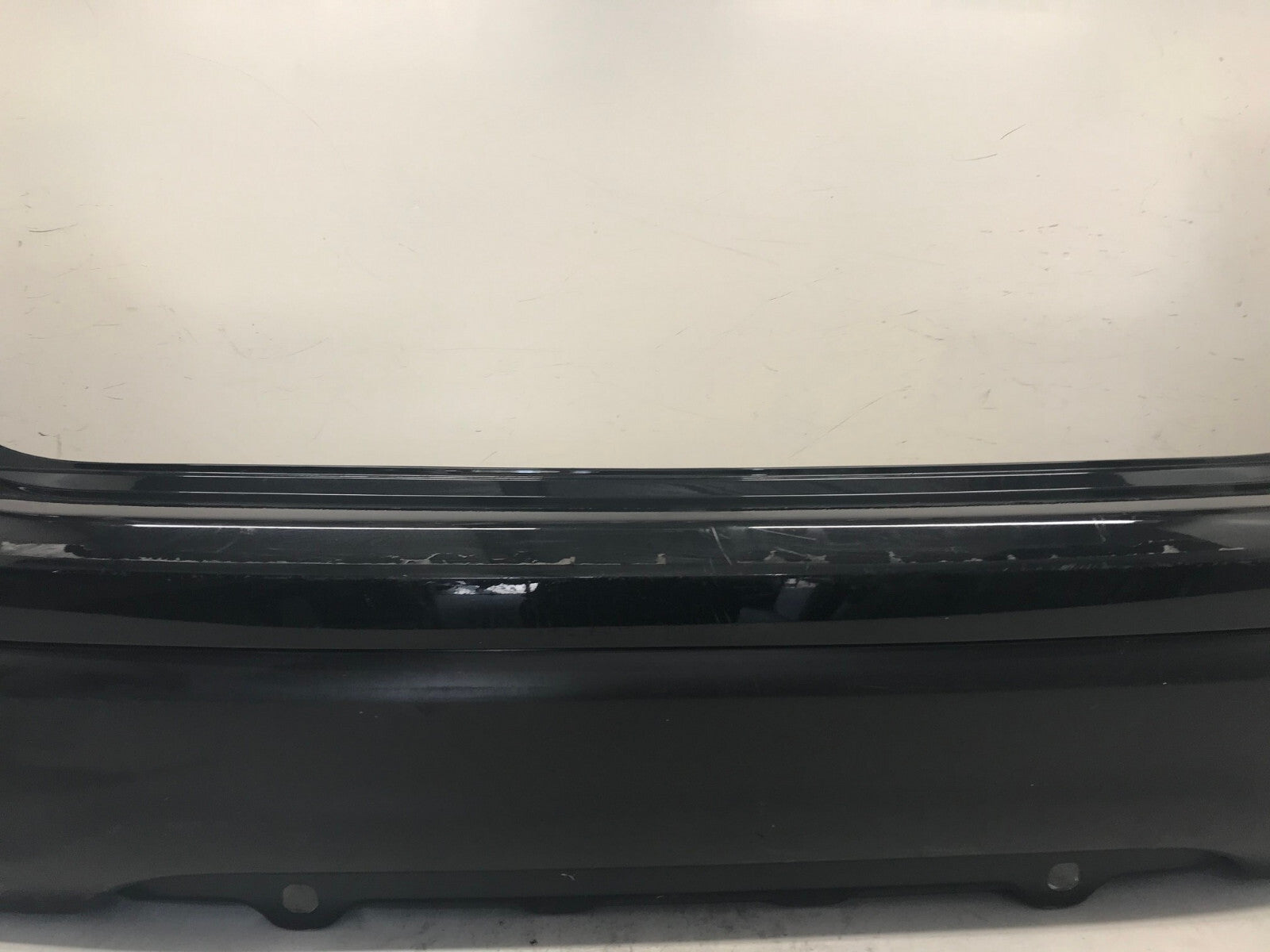 Rear Bumper Cover Black Nissan Rogue Sport S SL SV 2017 2018 w/Sensor Holes OEM