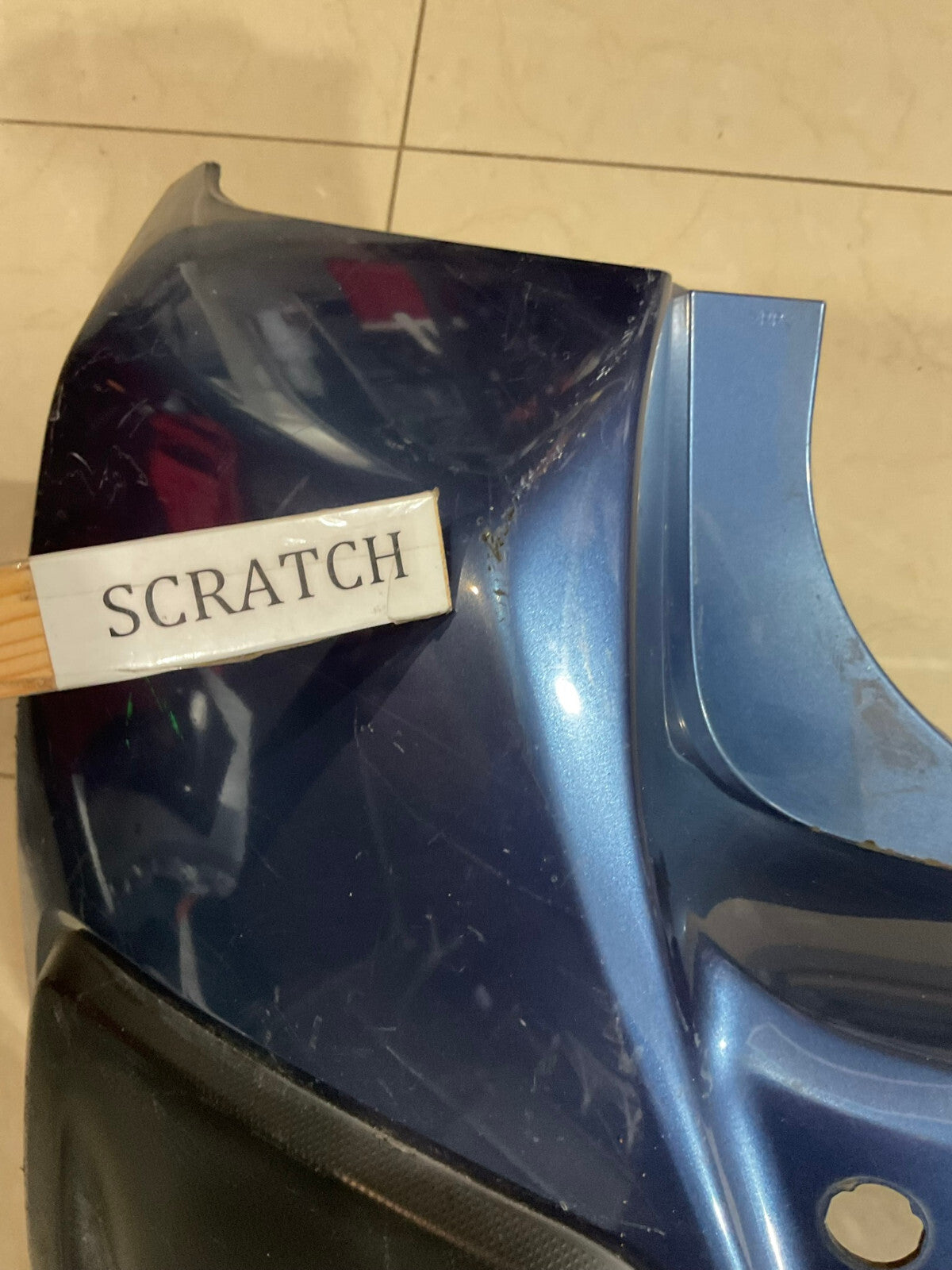 Rear Bumper Cover Blue Subaru CrossTrek 18 2019 57704FL250 OEM