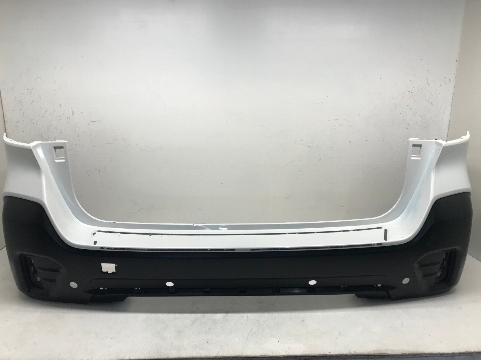 Rear Bumper Cover Subaru Outback w/Sensor Holes White 2020 57704AN31A OEM4