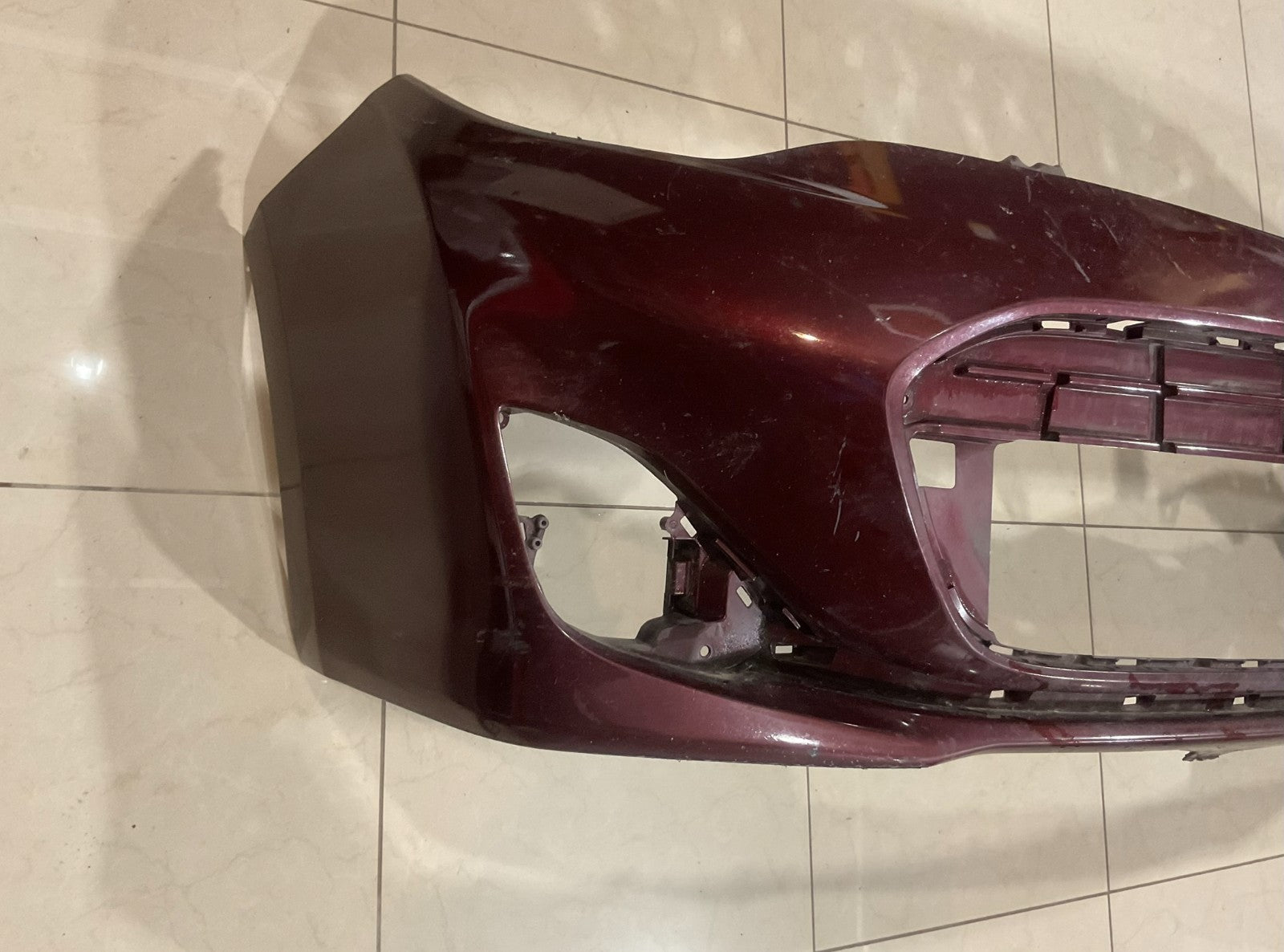 Front Bumper Cover Red 2013 2014 13 14 Toyota Avalon 52119+7050 OEM