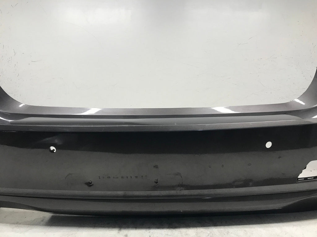 Rear Bumper Cover Gray 2012-2015 BMW 320i Sedan Standard Type w/Sensor Holes OEM