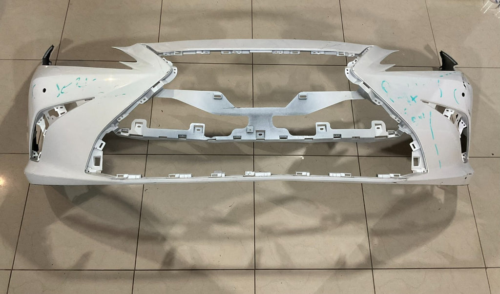 Front Bumper Cover White Lexus ES350 Base 2019 CAPA