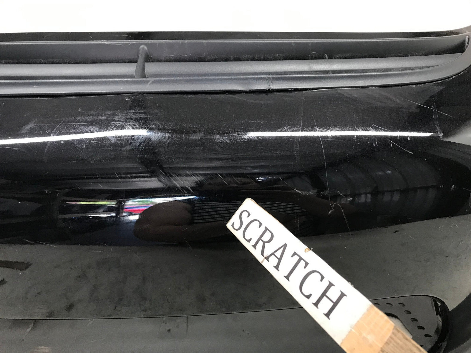 Front Bumper Cover Black Porche 911 Carrera 2012 2016 w/Sensor Holes OEM