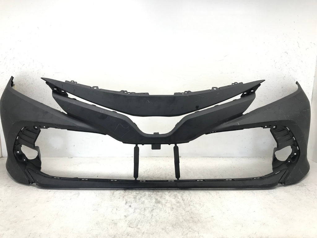 Front Bumper Cover Black 2018 2019 2020 Toyota Camry L/LE/XLE/Hybrid CAPA