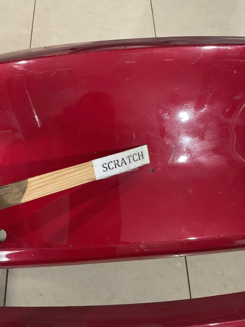 Front Bumper Cover Red Tesla Model Y 2020 - 2024  CAPA