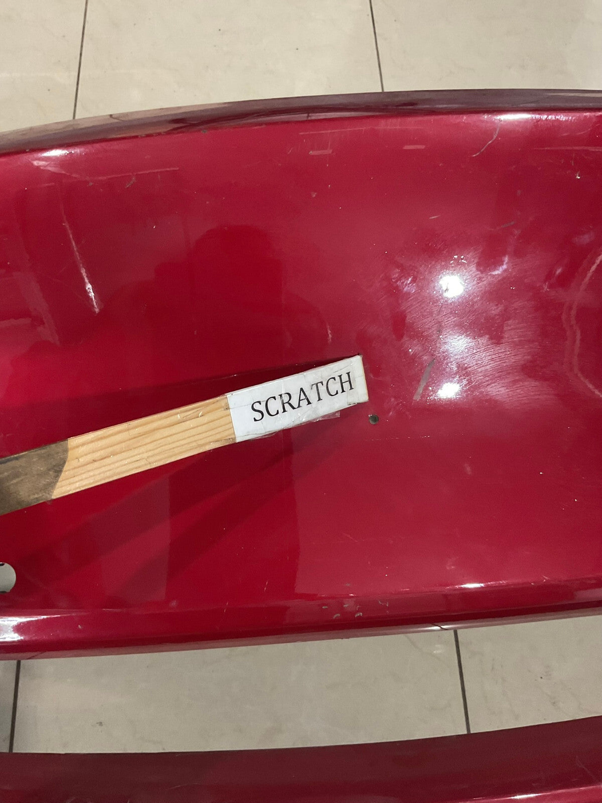 Front Bumper Cover Red Tesla Model Y 2020 - 2024  CAPA