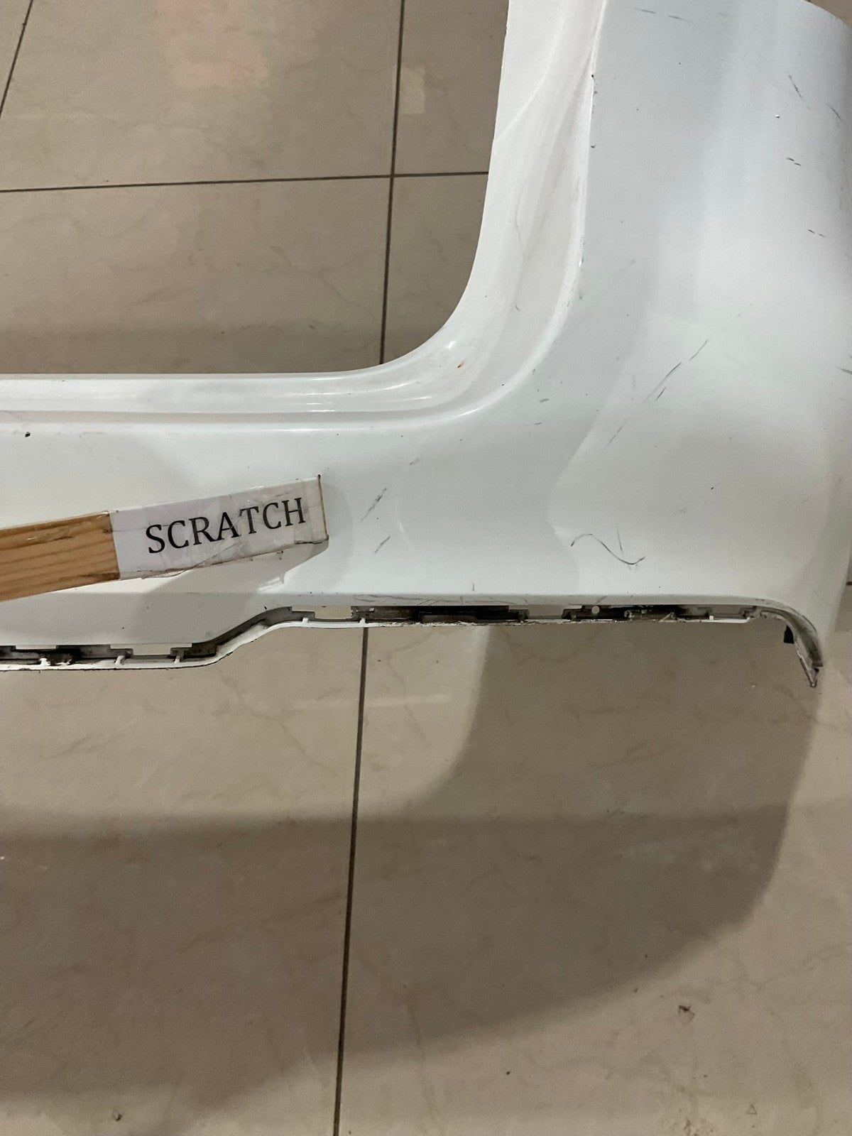Rear Bumper Cover White 2016 2017 2018 Mercedes Benz A253+885+07+25 OEM