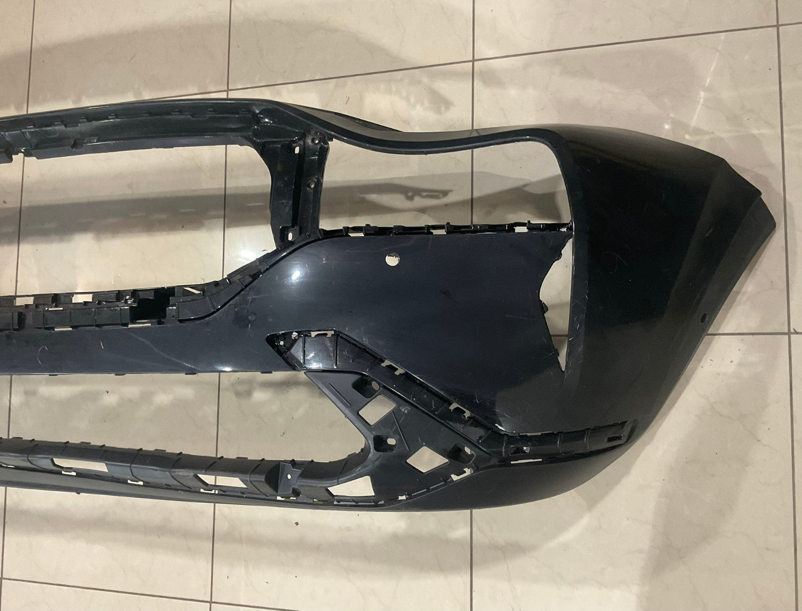 Front Bumper Cover Black 2021 2022 2023 Hyundai Santa Fe CAPA