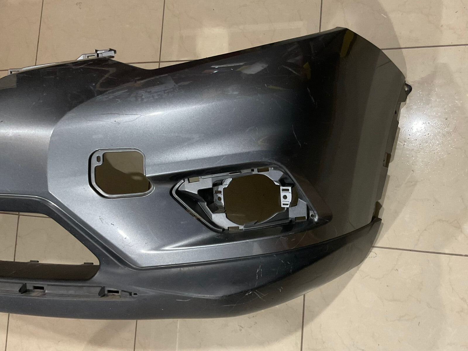 Front Bumper Cover Grey 14-16 Nissan Rouge S SL SV Hybrid 62022-6FK0H OEM