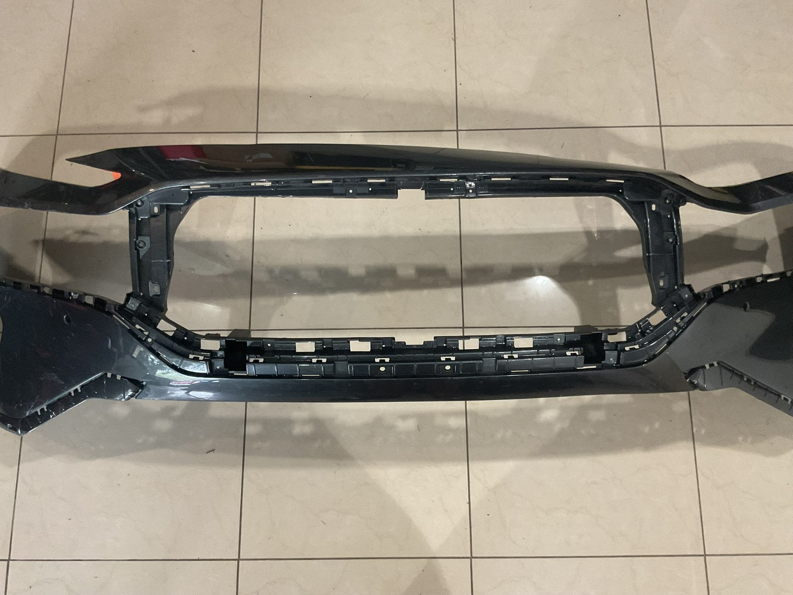 Front Bumper Cover Dark Grey Hyundai Santa Fe 2021 2022 2023 86511+S2500 OEM