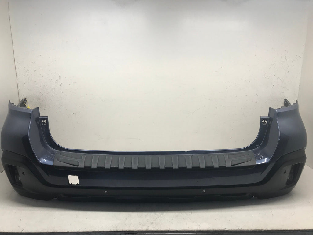 Rear Bumper Cover Blue Subaru Outback 2018 2019 w/Sensor Holes 57704AL18A OEM