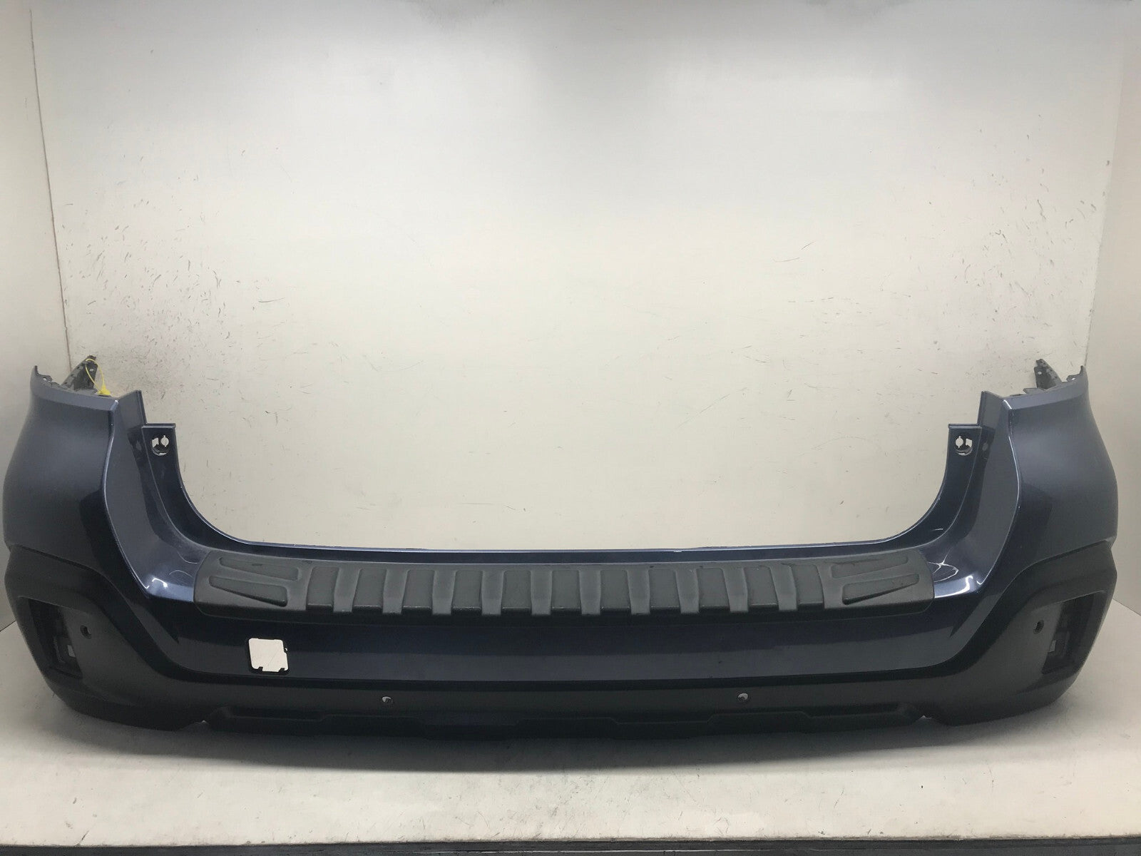 Rear Bumper Cover Blue Subaru Outback 2018 2019 w/Sensor Holes 57704AL18A OEM
