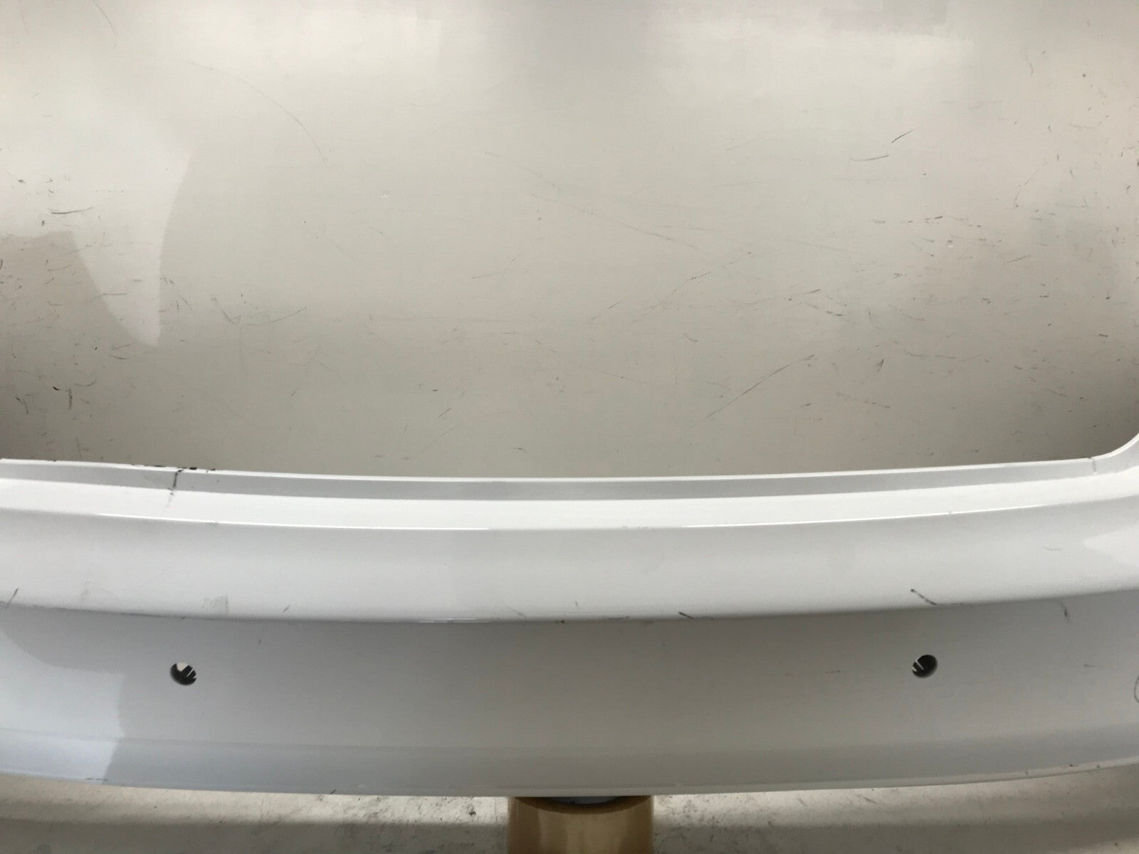 Rear Bumper Cover Audi A4 Allroad B8 w/Sensor Holes White 2013-2016 CAPA