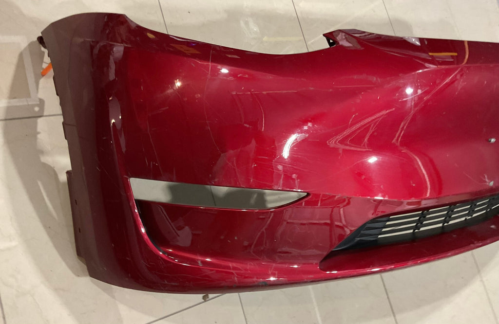 Front Bumper Cover Red 2020-2021 Tesla Model Y 1493741-00-A OEM