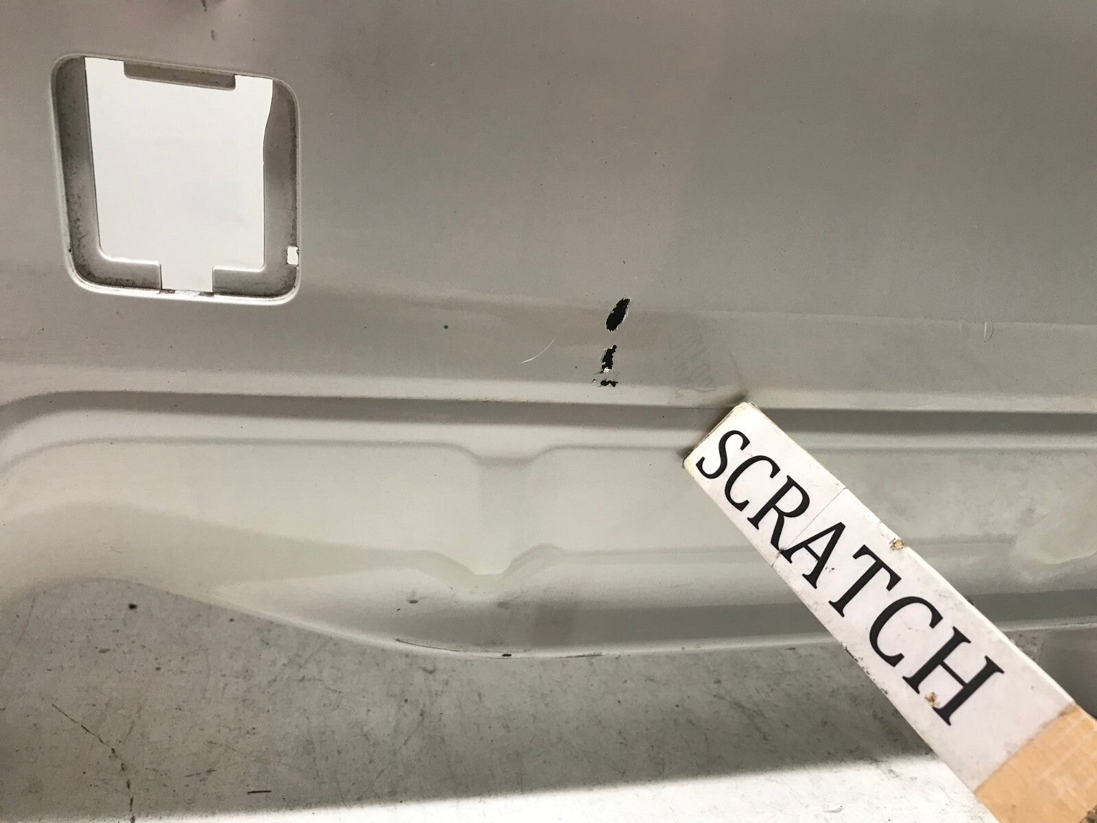 Rear Bumper Cover White Subaru CrossTrek 2018 2019 w/Sensor Holes 57704FL250 OEM