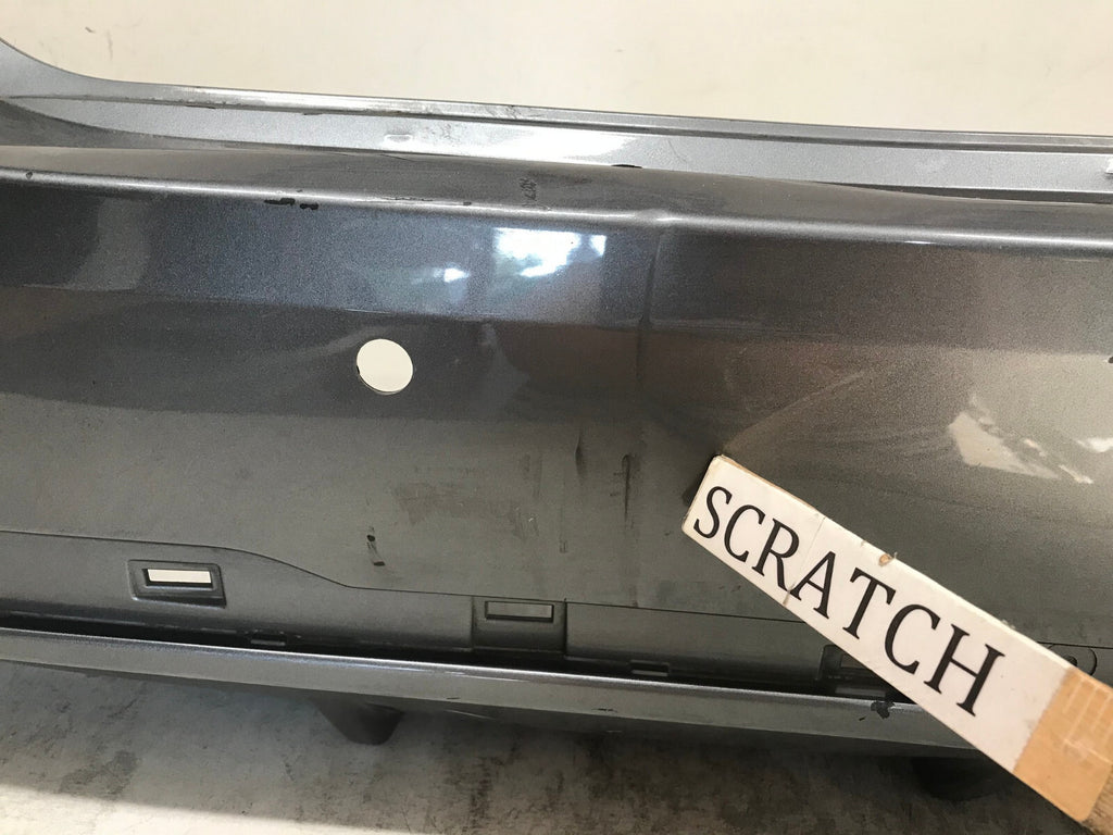 Rear Bumper Cover Gray 2020 2021 Nissan Sentra S/SV w/Sensor Holes OEM
