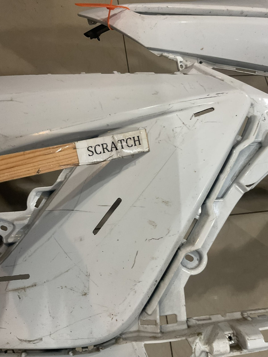 Front Bumper Cover White Toyota Camry SE XSE Hybrid SE 2018 2019 52119+06e20 OEM
