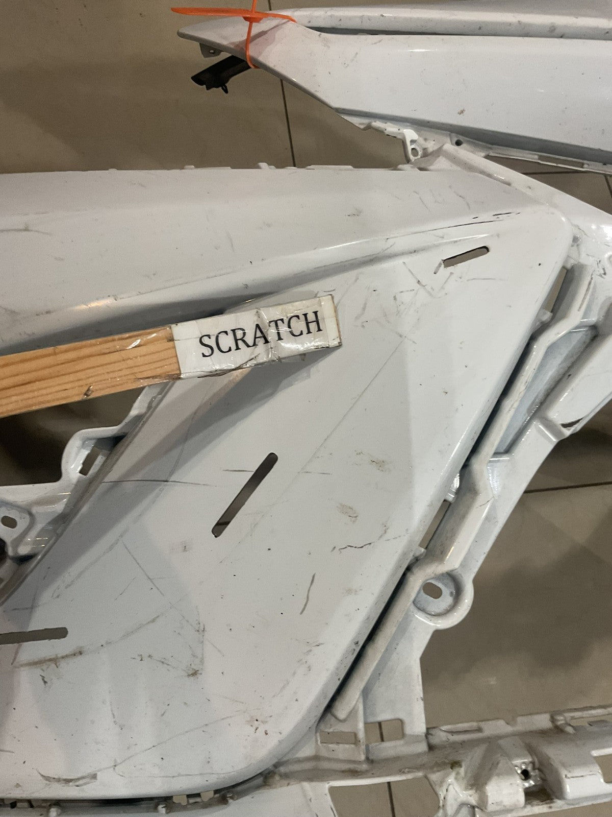 Front Bumper Cover White Toyota Camry SE XSE Hybrid SE 2018 2019 52119+06e20 OEM