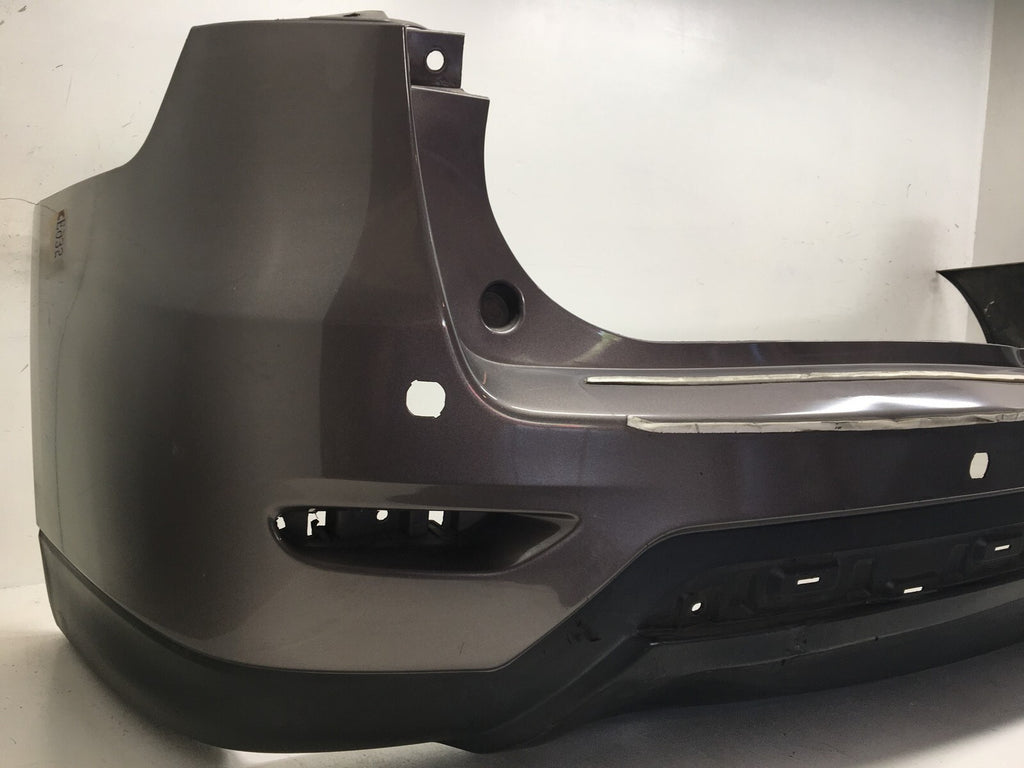 Rear Bumper Cover Nissan Pathfinder Platinum SV Hybrid w/o Sensr Holes 13-16 OEM