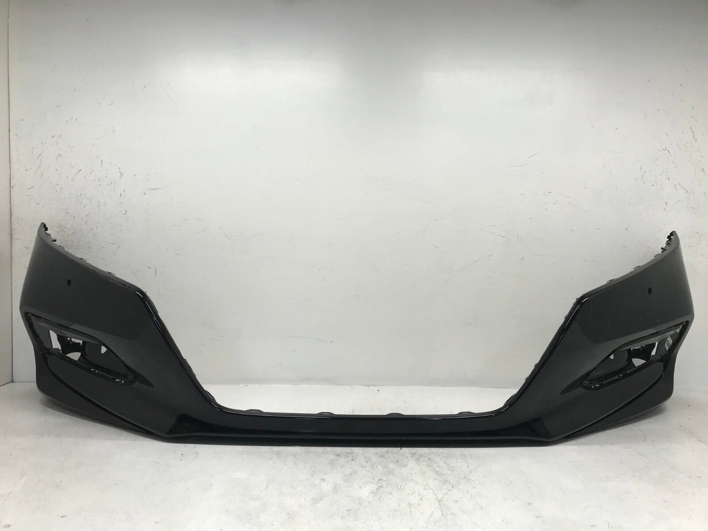 Front Bumper Cover Honda Accord EX/LX/EX-L/Hybrid w/Sensr Holes Black 18-20 CAPA