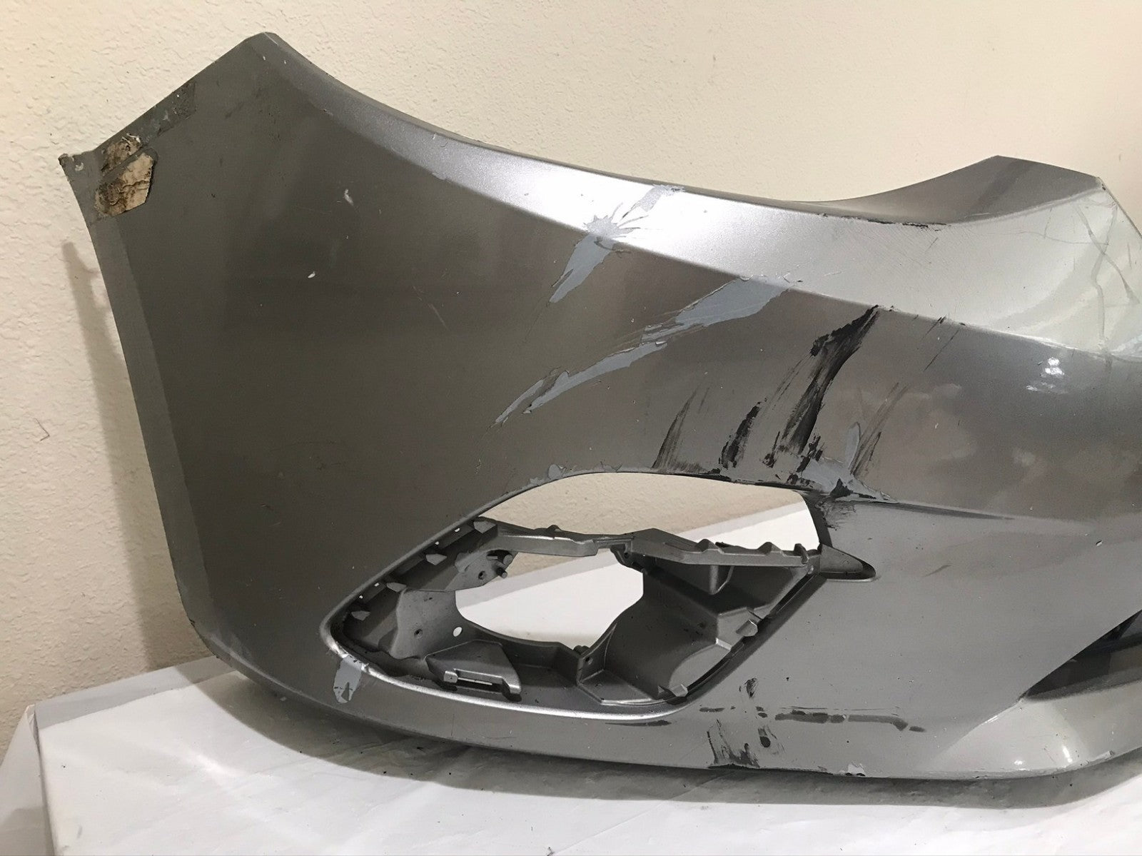Front Bumper Cover Silver 2014 2015 2016 Mazda 3 Sedan CAPA
