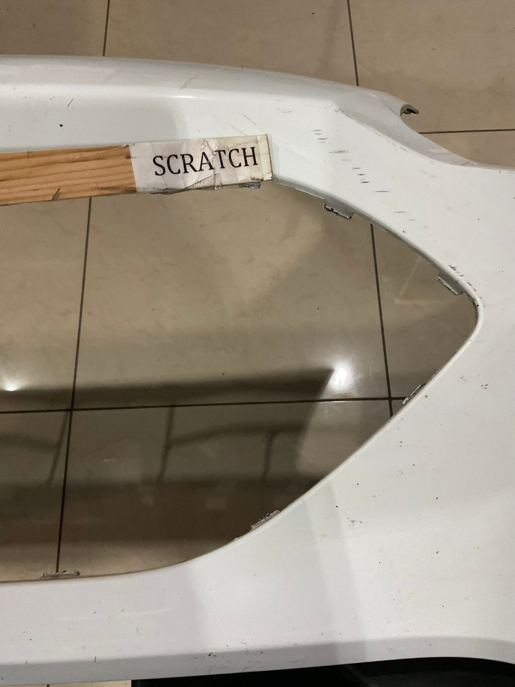 Front Bumper Cover White 2020-2021 Ford Escape lj6b+17f003 OEM