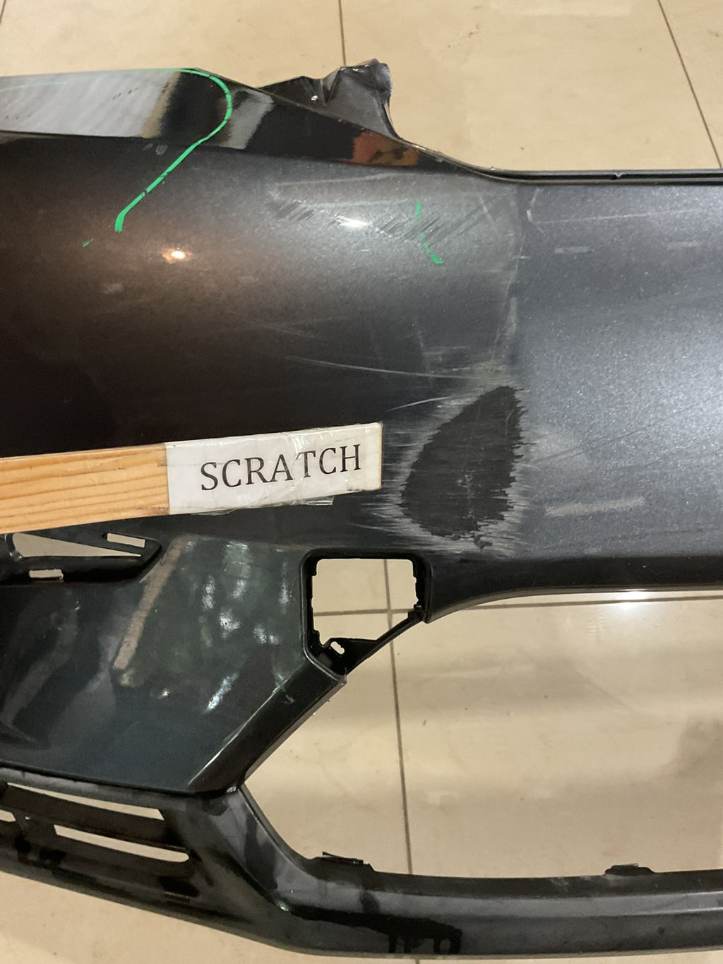 Front Bumper Cover Grey 2011 2012 2013 Toyota Highlander CAPA