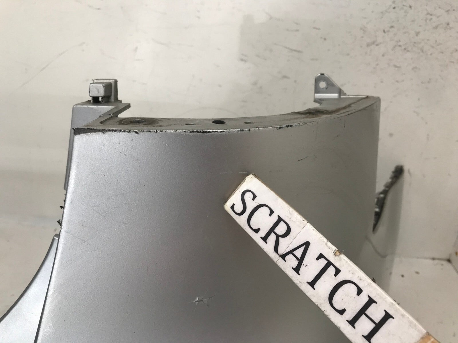 Rear Bumper Cover Silver Kia Sorento EX/Limited 2014-2015 w/Sensor Holes OEM