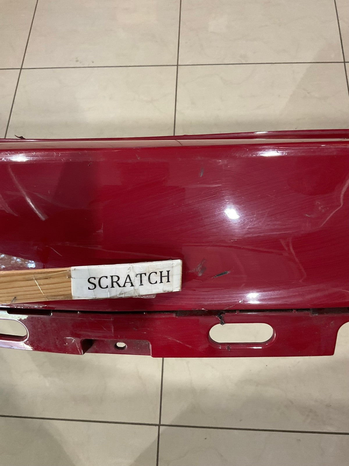Rear Bumper Cover Red Acura MDX 2017 2019 71501+tz5+a000 OEM