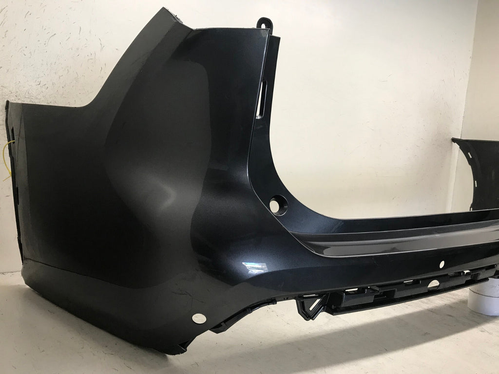 Rear Bumper Cover Gray 20-2021 Toyota Highlander L/LE/XLE/Hyb w/Sensor Holes OEM