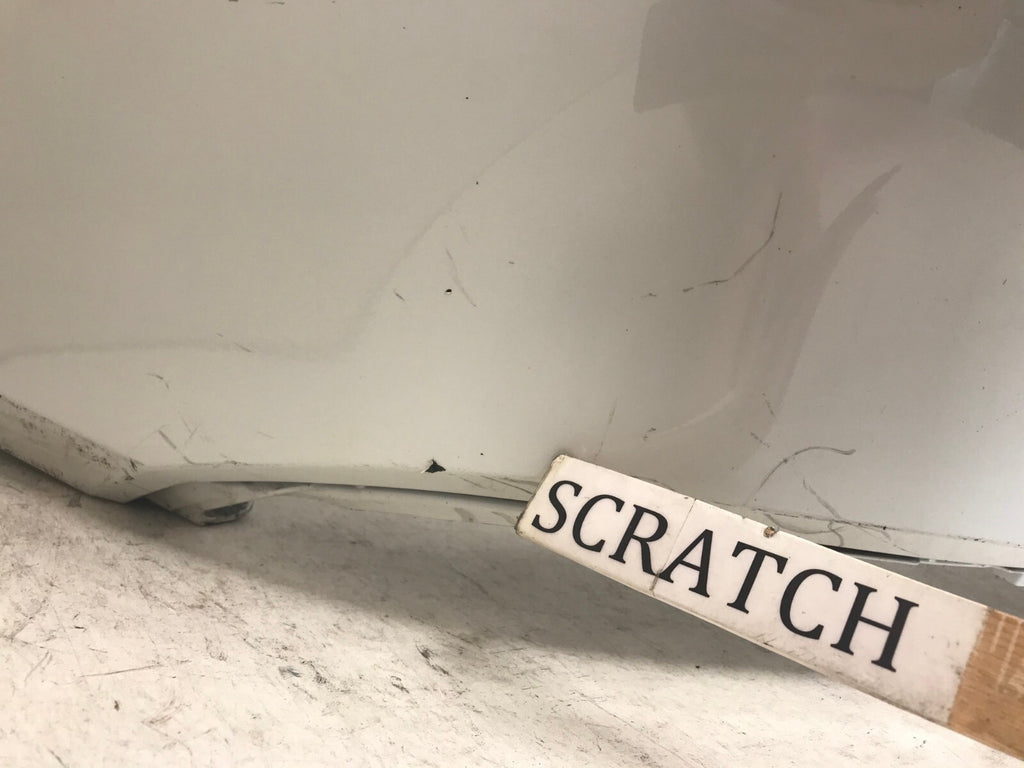 Rear Bumper Cover White 2022 2023 Honda Civic Hatchback w/Sensor Holes OEM