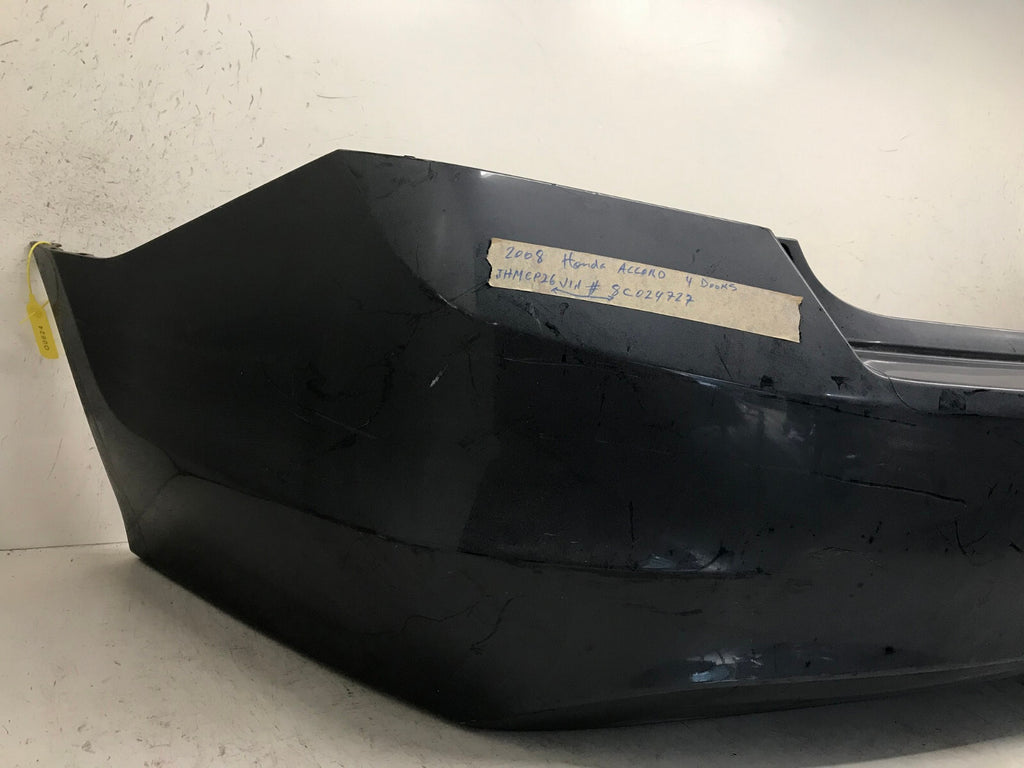 Rear Bumper Cover Honda Accord EX/LX/EX-L/LX-P/SE 4 Cylinder Black 08-2012 CAPA