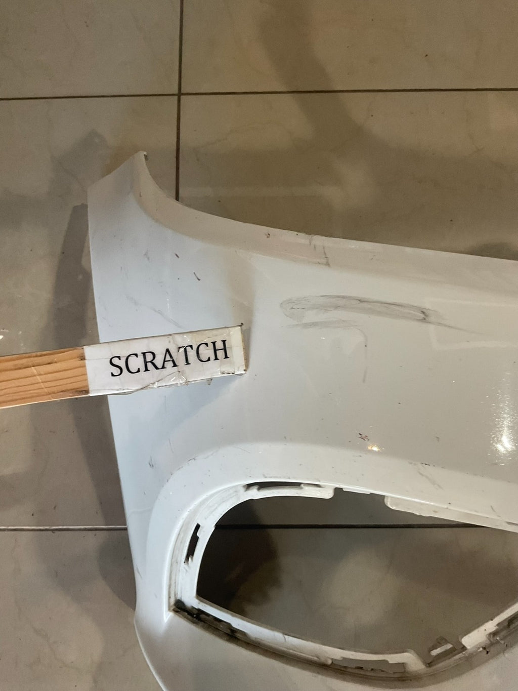 Front Bumper LOCAL White 2019-2021 Mercedes Benz C-Class W205 a205+885+19+01 OEM