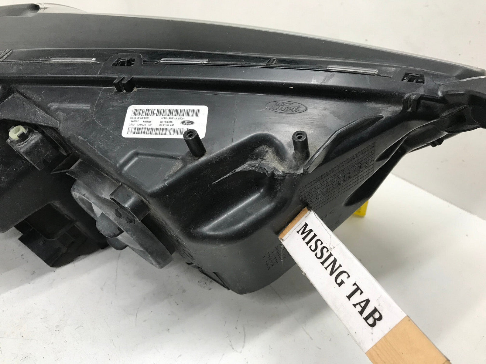 Headlight Damaged Left LH Driver Ford Fusion 13 14 15 16 DS73-13W30-CD OEM