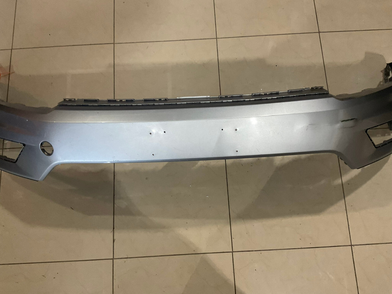 Front Bumper Cover Silver 2018-2021 Volkswagen Tiguan 5NN+807+221 OEM
