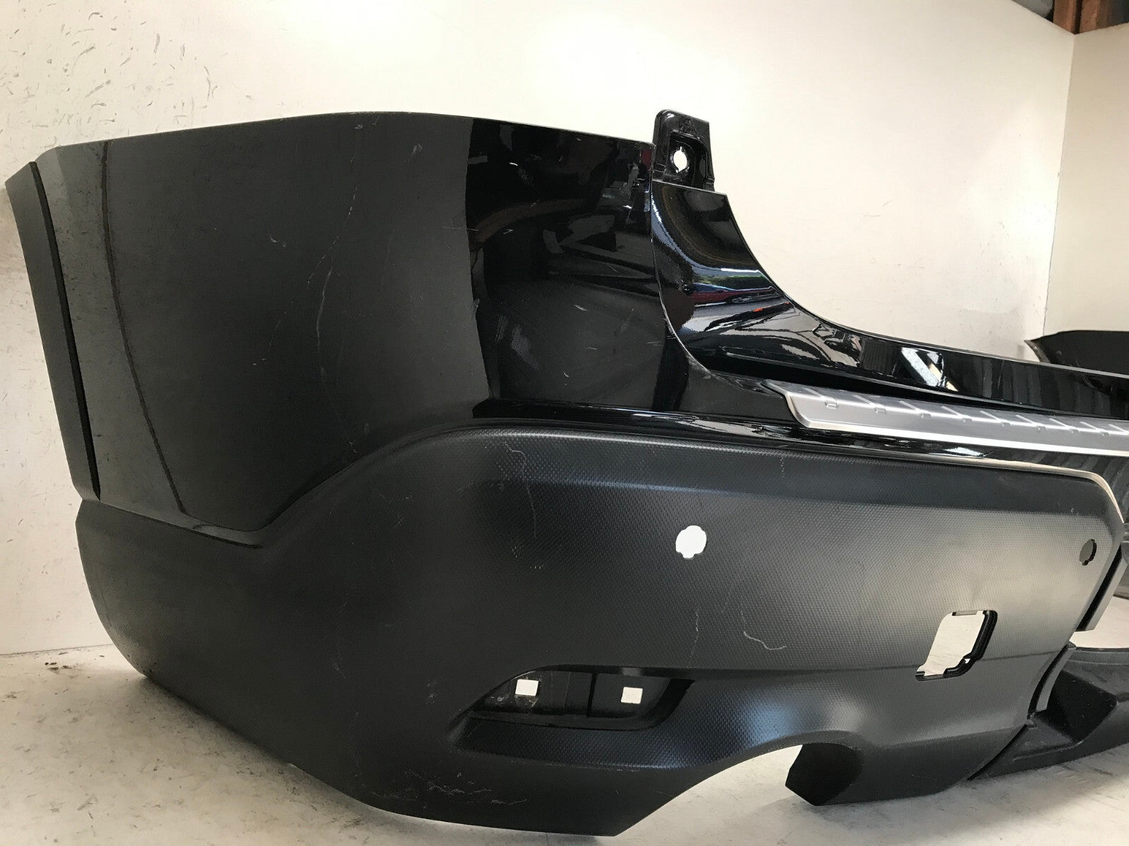 Rear Bumper Cover Black 2019-2022 Subaru Ascent Base/Premium w/Sensor Holes OEM