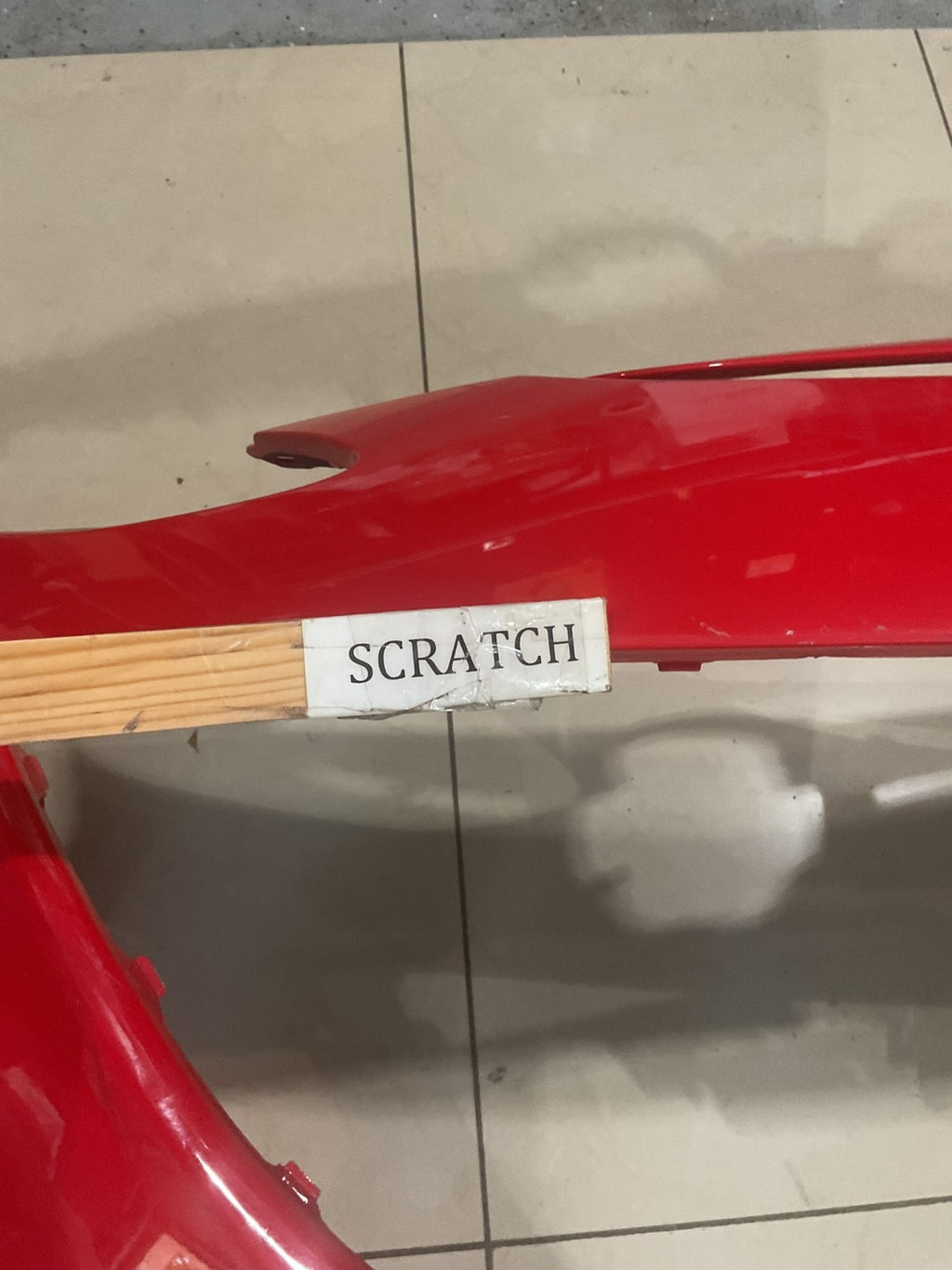 Front Bumper Cover Red 2011 2012 2013 2014 Mazda 2 CAPA