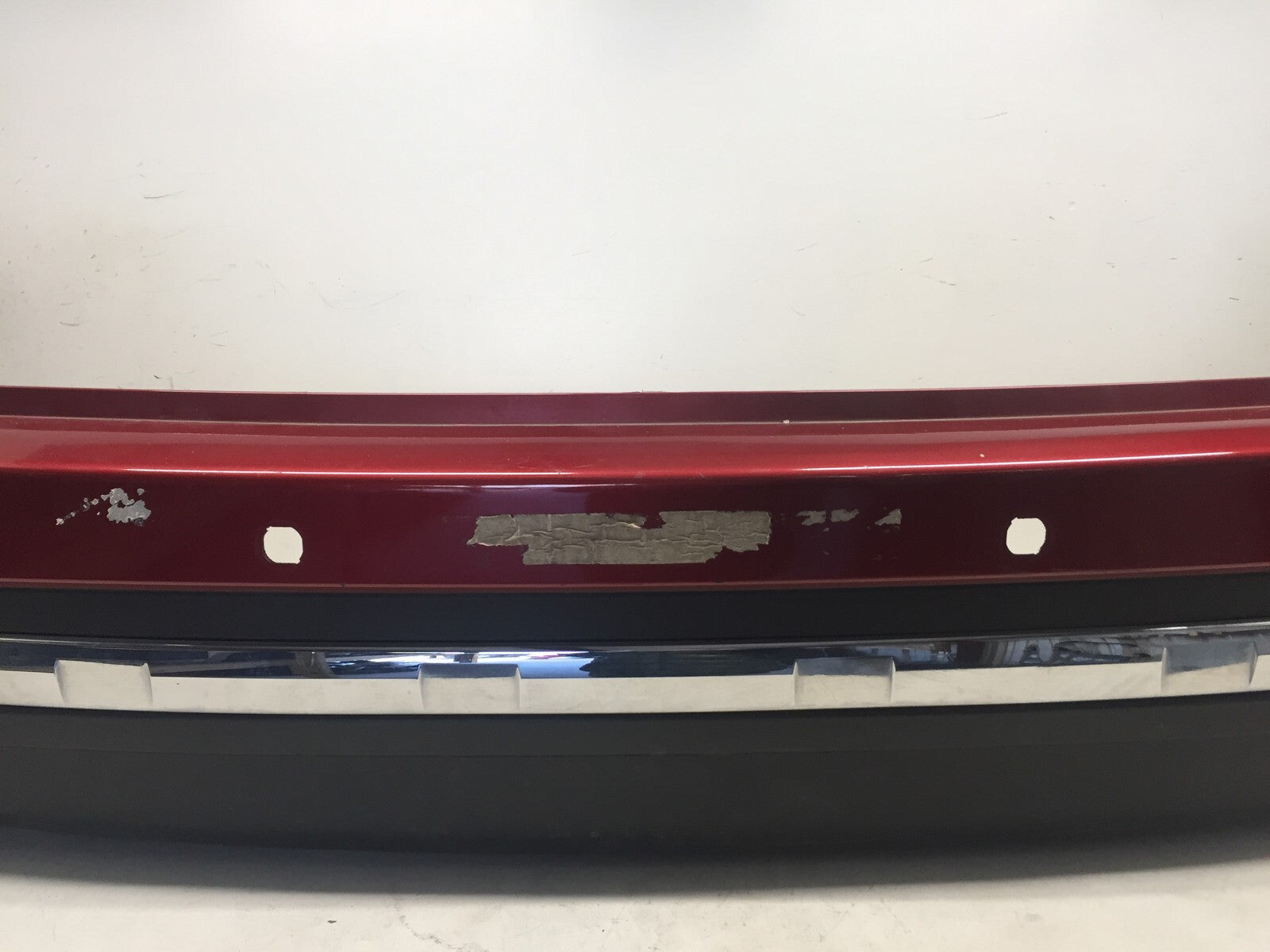 Rear Bumper Cover Nissan Pathfinder Platinum SV Hybrid w/Sns Holes 2013-2016 OEM