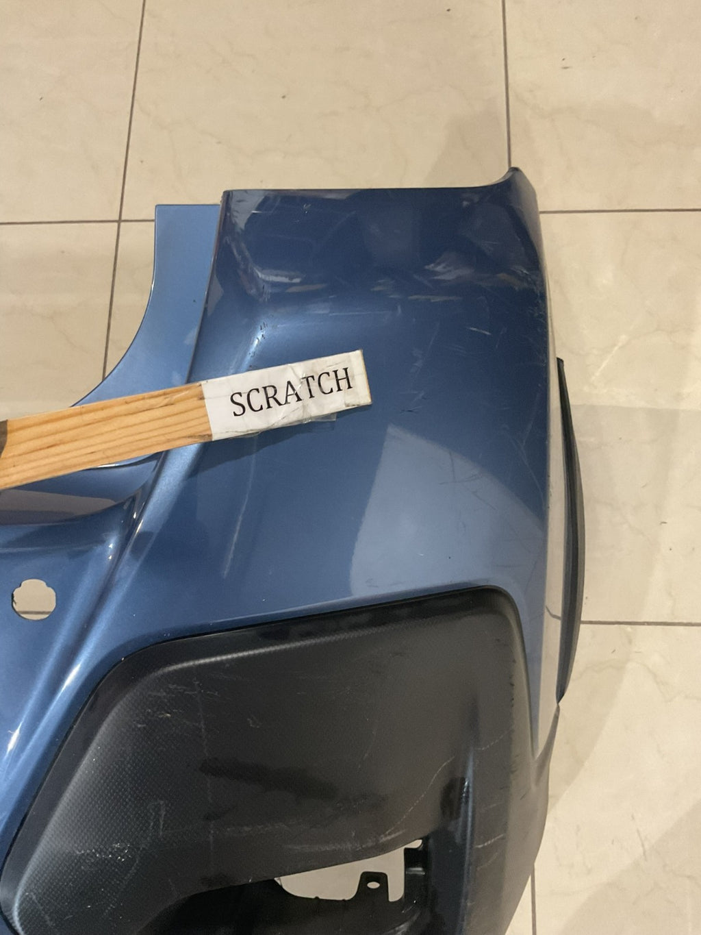 Rear Bumper Cover Blue Subaru CrossTrek 2018 2019 57704FL250 OEM